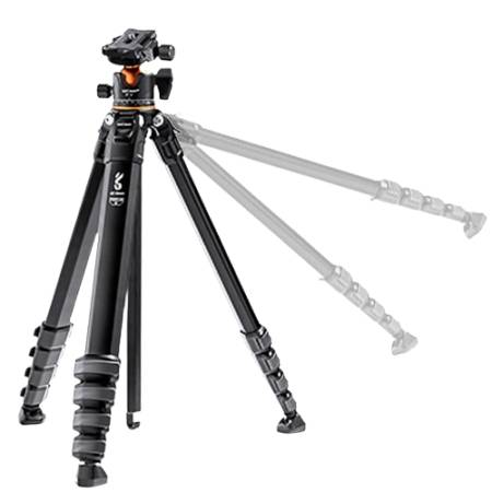 K&F Concept KF4566 - zestaw fotograficzny, statyw M1 Alu + głowica kulowa BH-36L